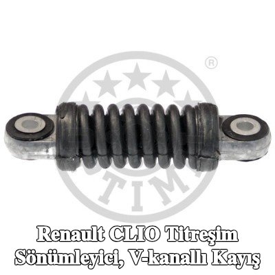 OPTIMAL Titreşim Sönümleyici, V-kanallı kayış — Renault Clio