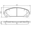 BOSCH Fren balatası seti 17, 5mm, montaj kılavuzu ile — Lexus Lm (7)