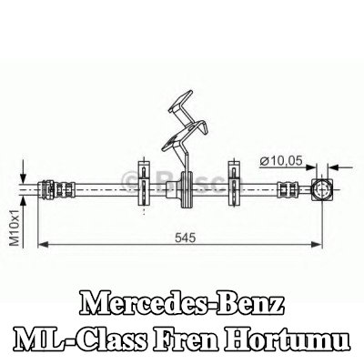 BOSCH Fren hortumu 530mm — 2000 Mercedes-Benz ML-Class