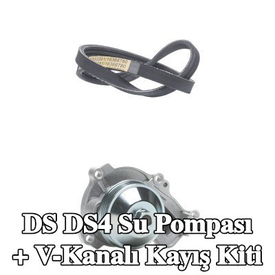 RIDEX Su Pompası + V-Kanalı Kayış Kiti — 2022 DS Ds4