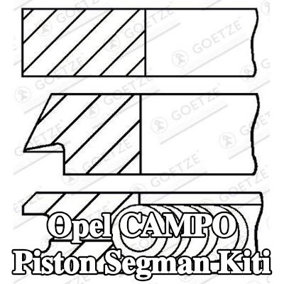 GOETZE ENGINE Piston Segman Kiti — Opel Campo