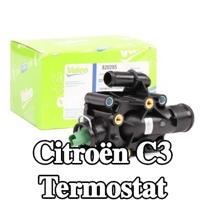 VALEO Termostat 91°C, conta/sızdırmazlık elemanları ile — Citroën C3