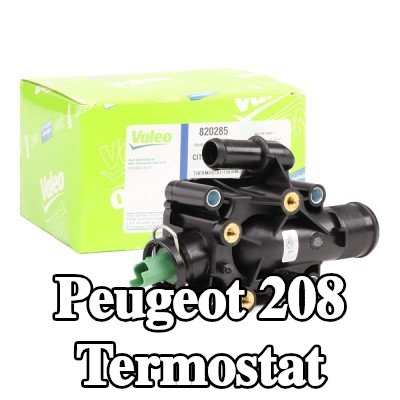 VALEO Termostat 91°C, conta/sızdırmazlık elemanları ile — Peugeot 208