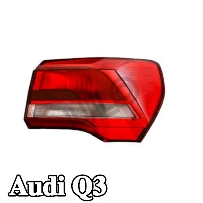 ULO المصباح الخلفي الأيمن, مع حامل لمبة — Audi Q3