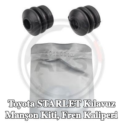 A.B.S. Kılavuz manşon kiti, cıvata/vida içermeyen fren kaliperi — Toyota Starlet