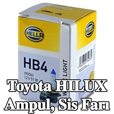 HELLA Ampul, sis farı — Toyota Hilux