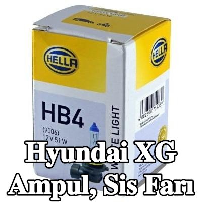 HELLA Ampul, sis farı — Hyundai Xg