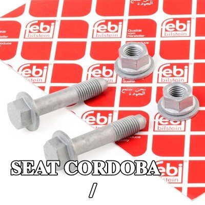 FEBI BILSTEIN مجموعة البراغي, دعامة التعليق / مبيت محمل العجلة المحور الأمامي — 2000 SEAT Cordoba