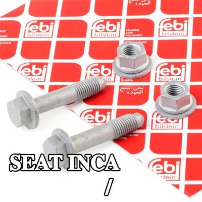 FEBI BILSTEIN مجموعة البراغي, دعامة التعليق / مبيت محمل العجلة المحور الأمامي — SEAT Inca