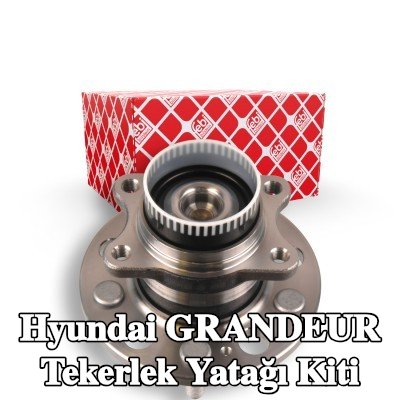 FEBI BILSTEIN Tekerlek yatağı kiti Arka Aks Sol, Tekerlek göbeğine entegre tekerlek yatağı, ABS sensör halkalı — Hyundai Grandeur