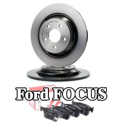 BREMBO مجموعة أقراص الفرامل والوسادات Prime, صلب — Ford Focus