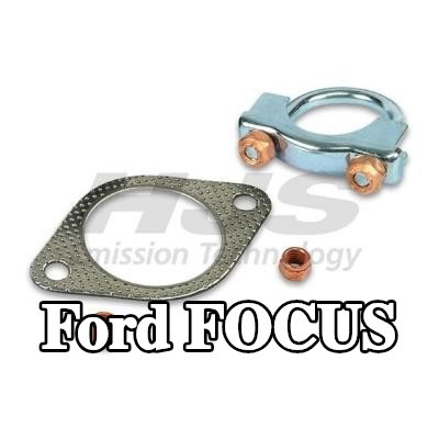 HJS مجموعة التثبيت, كاتم الصوت مع مشبك — Ford Focus