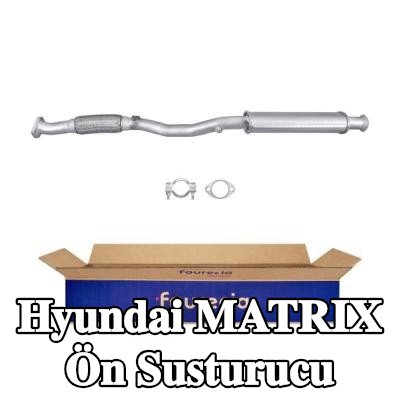HELLA Ön susturucu Ön, montaj parçaları ile — Hyundai Matrix