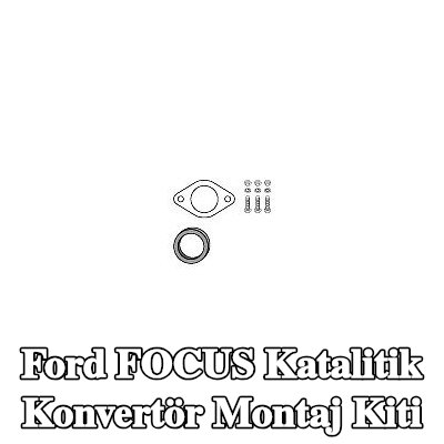 HJS Katalitik konvertör montaj kiti — 2000 Ford Focus