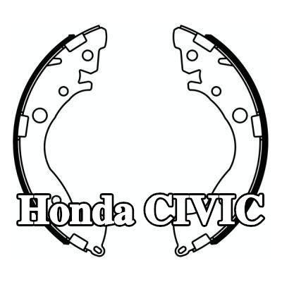 ABE مجموعة أحذية الفرامل للمحور الخلفي, 200mm — Honda Civic