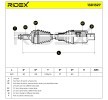 RIDEX Tahrik mili Ön Aks Sol, 525mm — Mercedes-Benz Glc (6)