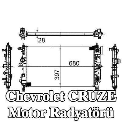 MAHLE Motor radyatörü — Chevrolet Cruze