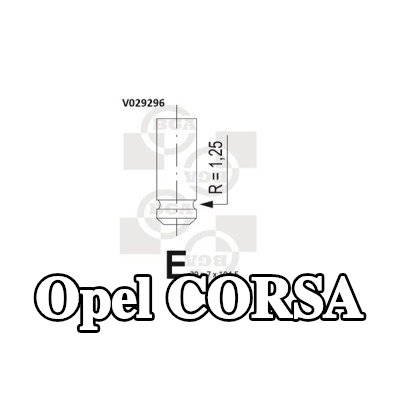 BGA صمام العادم — 1990 Opel Corsa