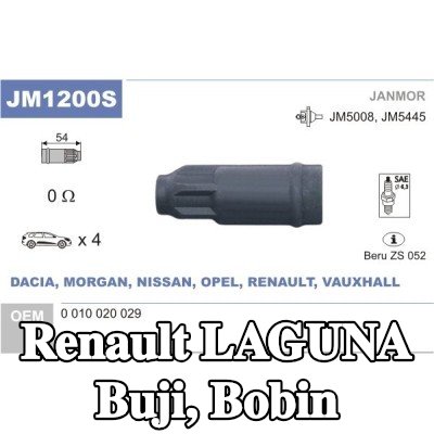 JANMOR Buji, bobin — Renault Laguna