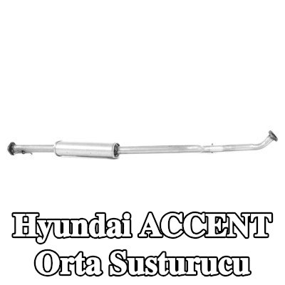 WALKER Orta susturucu 1500mm, montaj parçaları olmadan — 2002 Hyundai Accent