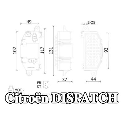 MAHLE منظم محرك المروحة — 2012 Citroën Dispatch