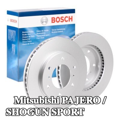 BOSCH القطر الخارجي لقرص المكابح: 294mm, مُهوى, مطلي — Mitsubishi Pajero / Shogun Sport