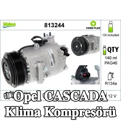 VALEO PAG kompresör yağı içeren klima kompresörü — Opel Cascada
