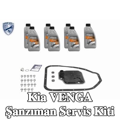 VAICO Aksesuarlarla birlikte şanzıman servis kiti, cıvata/vida ile, standart yağ değişimi için yağ miktarı ile, yağ karteri contalı — Kia Venga