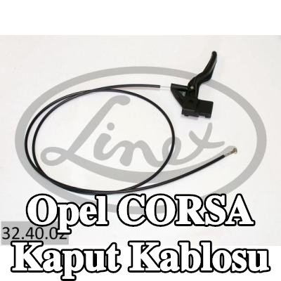 LINEX Kaput kablosu — 1997 Opel Corsa