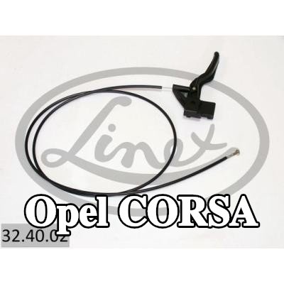 LINEX كابل غطاء المحرك — 1997 Opel Corsa