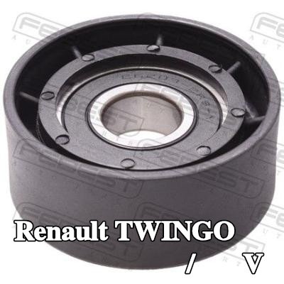 FEBEST بكرة الانحراف/التوجيه, V-ribbed belt Outer Diameter: 60mm — 1995 Renault Twingo