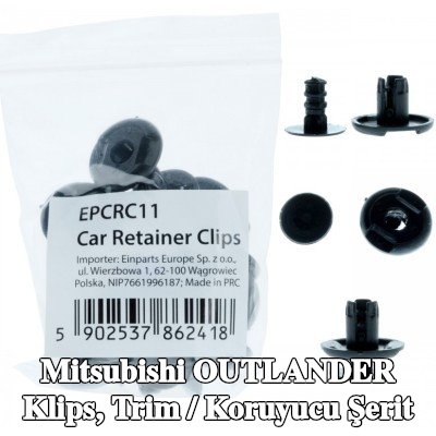 EINPARTS Klips, trim / koruyucu şerit — Mitsubishi Outlander