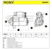 RIDEX Marş motoru 1, 2kW — 2004 Mitsubishi Lancer (6)