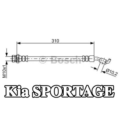 BOSCH خرطوم الفرامل 310mm — 2015 Kia Sportage