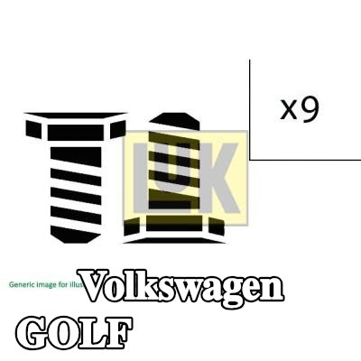 LuK مجموعة براغي، القابض — 2012 Volkswagen Golf