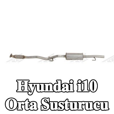 WALKER Orta susturucu 1480mm, montaj parçaları olmadan — 2007 Hyundai i10