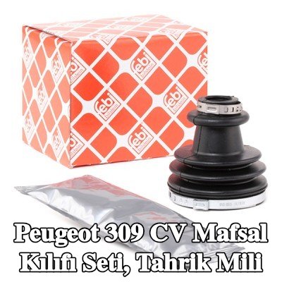 FEBI BILSTEIN CV kılıf kiti, tahrik mili Ön Aks, Kauçuk — Peugeot 309