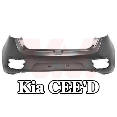 VAN WEZEL المصد الخلفي الخلفي, مع حامل لوحة الأرقام — Kia Cee'd