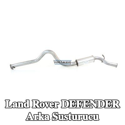 WALKER Arka susturucu 1670mm, montaj parçaları olmadan — 1997 Land Rover Defender