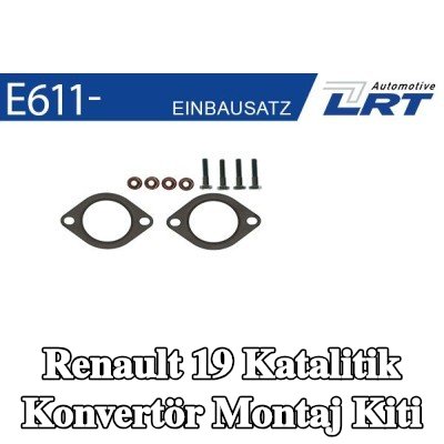 LRT Katalitik konvertör montaj kiti — 1990 Renault 19
