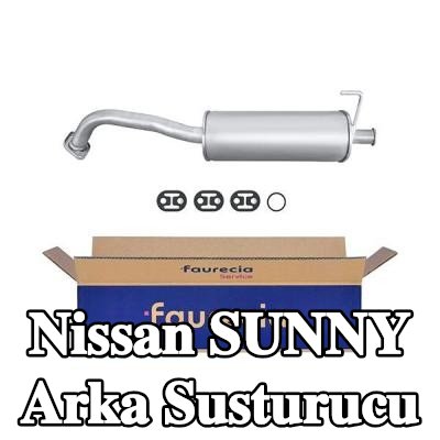 HELLA Arka susturucu Arka, montaj parçaları ile — Nissan Sunny