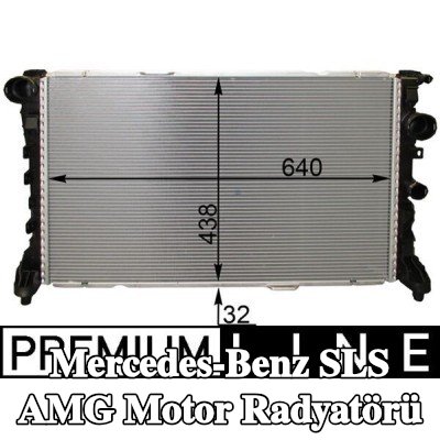 MAHLE Motor radyatörü — Mercedes-Benz Sls Amg
