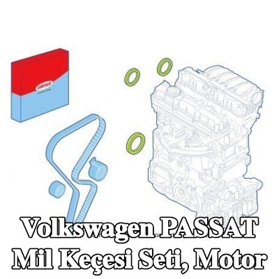 CORTECO Mil Conta Seti, motor kasnağı tarafı — Volkswagen Passat