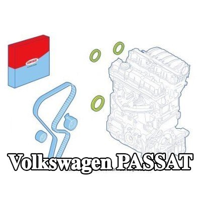 CORTECO مجموعة سدادات العمود, جانب بكرة المحرك — Volkswagen Passat
