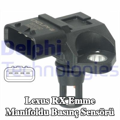 DELPHI Emme manifoldu basınç sensörü — 2008 Lexus Rx