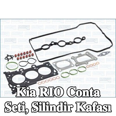 AJUSA Conta seti, silindir kapağı contalı silindir kapağı, valf gövdesi contalı — Kia Rio