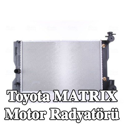 NISSENS Kapaksız motor radyatörü, genişletme deposu olmadan, contasız/sızdırmazlık elemanı olmadan — Toyota Matrix