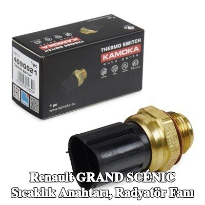 KAMOKA Sıcaklık Anahtarı, radyatör fanı — Renault Grand Scénic