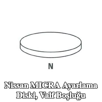 IPSA Ayarlama Diski, valf boşluğu — Nissan Micra