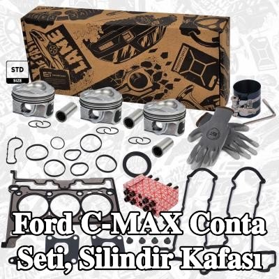 ET ENGINETEAM Conta seti, silindir kapağı vida seti ile silindir kapağı — Ford C-max